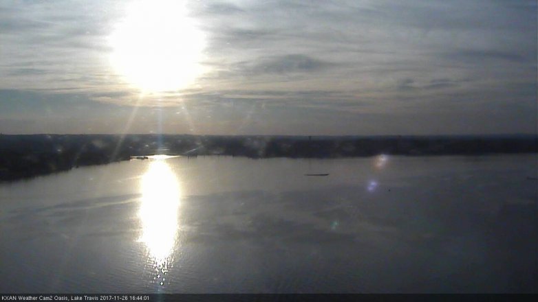 Lake Travis webcam, November 26, 2017 3:50 PM CT
