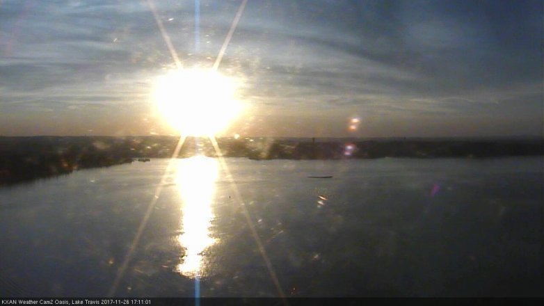Lake Travis webcam, November 26, 2017 4:25 PM CT