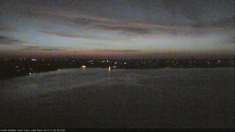 Lake Travis webcam, November 26, 2017 5:25 PM CT