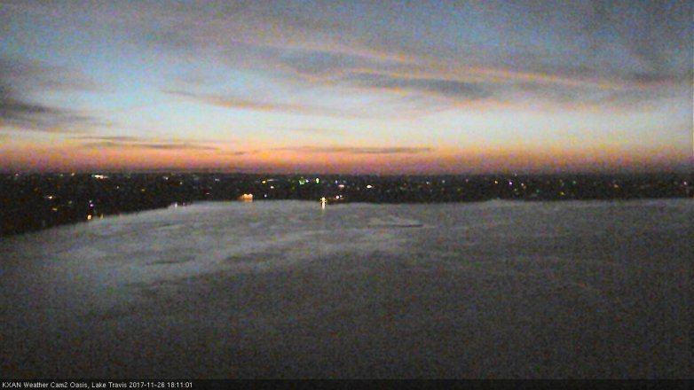 Lake Travis webcam, November 26, 2017 5:35 PM CT
