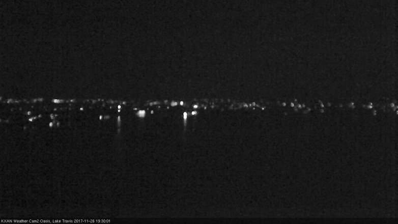 Lake Travis webcam, November 26, 2017 6:50 PM CT