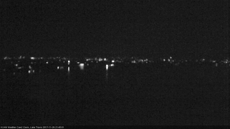Lake Travis webcam, November 26, 2017 9:10 PM CT