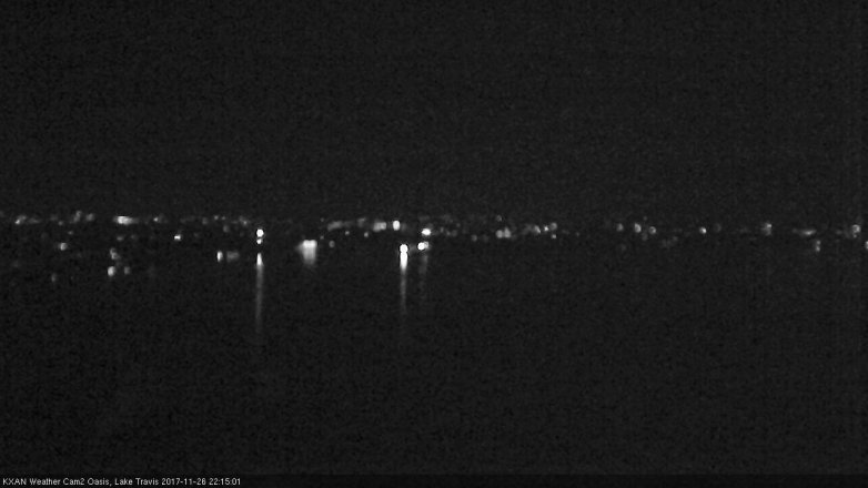 Lake Travis webcam, November 26, 2017 9:30 PM CT