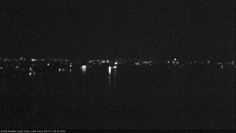 Lake Travis webcam, November 26, 2017 9:40 PM CT