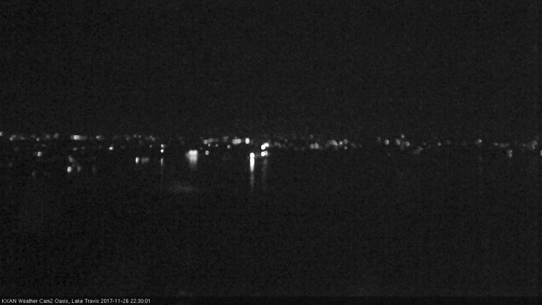 Lake Travis webcam, November 26, 2017 9:55 PM CT