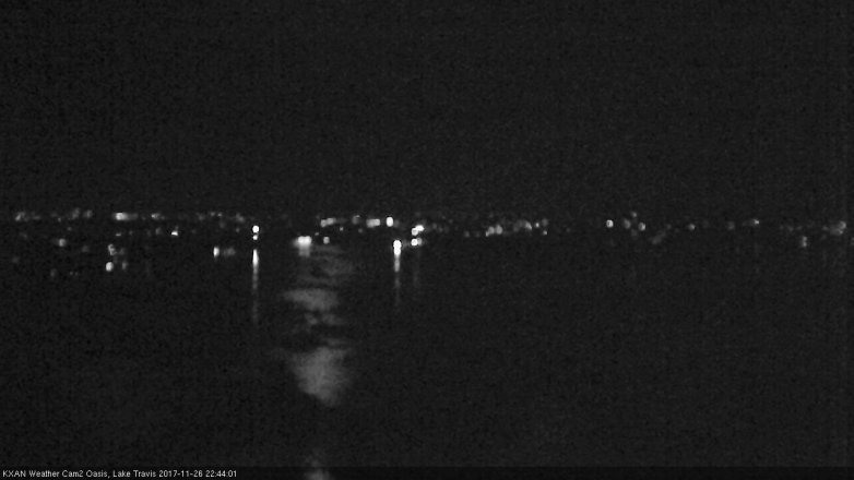 Lake Travis webcam, November 26, 2017 10:05 PM CT
