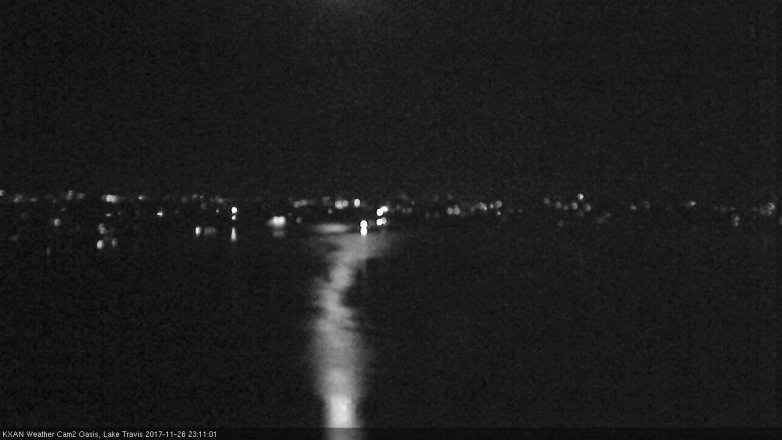 Lake Travis webcam, November 26, 2017 10:25 PM CT