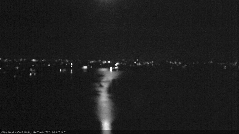 Lake Travis webcam, November 26, 2017 10:35 PM CT