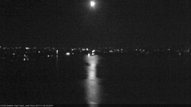 Lake Travis webcam, November 26, 2017 10:40 PM CT