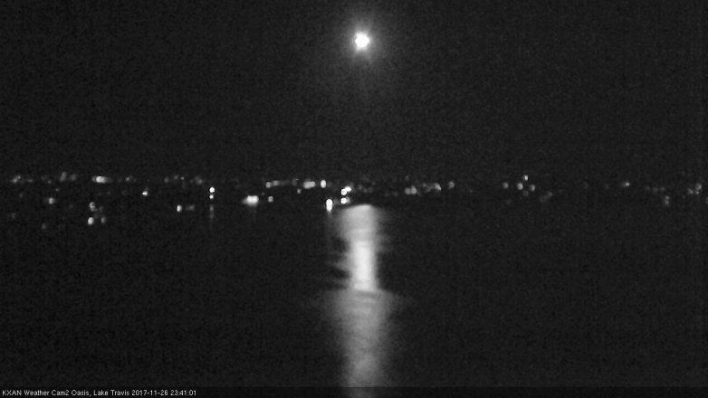 Lake Travis webcam, November 26, 2017 10:55 PM CT