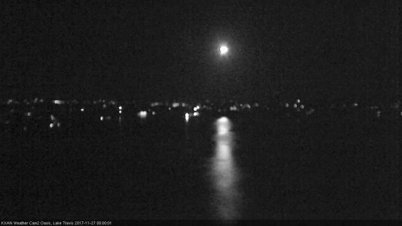 Lake Travis webcam, November 26, 2017 11:15 PM CT