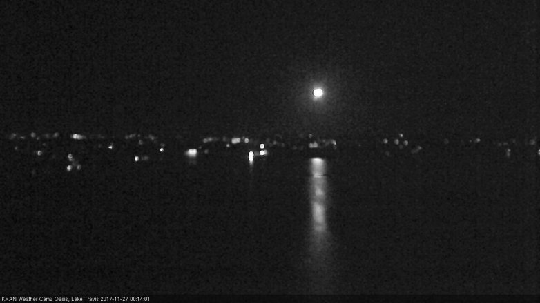 Lake Travis webcam, November 26, 2017 11:20 PM CT