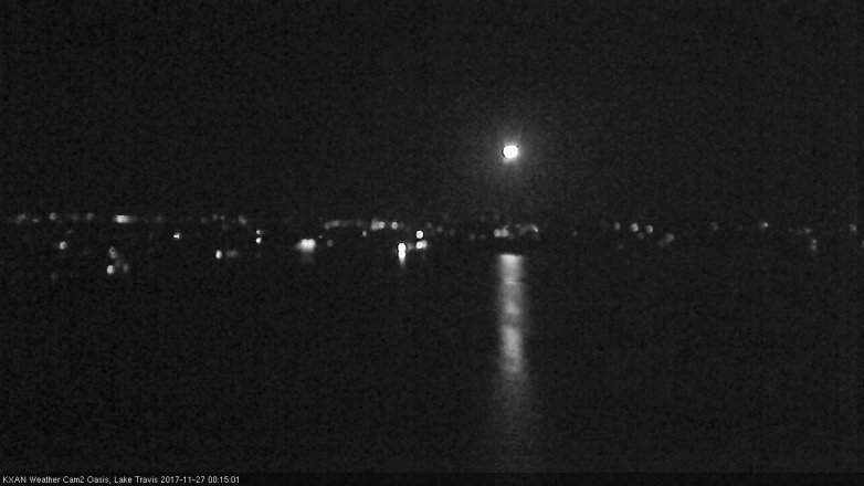 Lake Travis webcam, November 26, 2017 11:40 PM CT