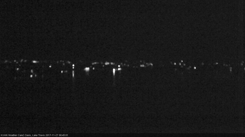 Lake Travis webcam, November 26, 2017 11:50 PM CT