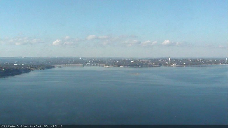 Lake Travis webcam, November 27, 2017 9:05 AM CT