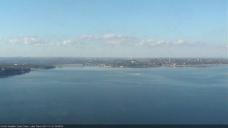 Lake Travis webcam, November 27, 2017 9:10 AM CT