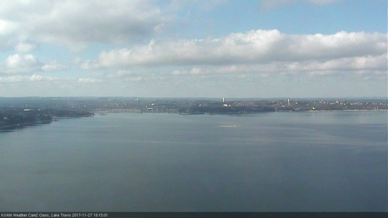 Lake Travis webcam, November 27, 2017 9:35 AM CT