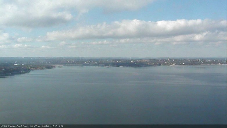 Lake Travis webcam, November 27, 2017 9:40 AM CT
