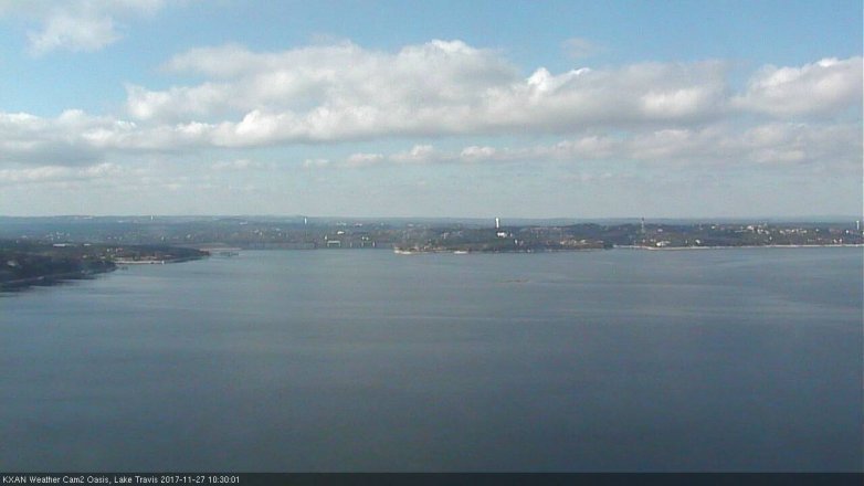 Lake Travis webcam, November 27, 2017 9:50 AM CT