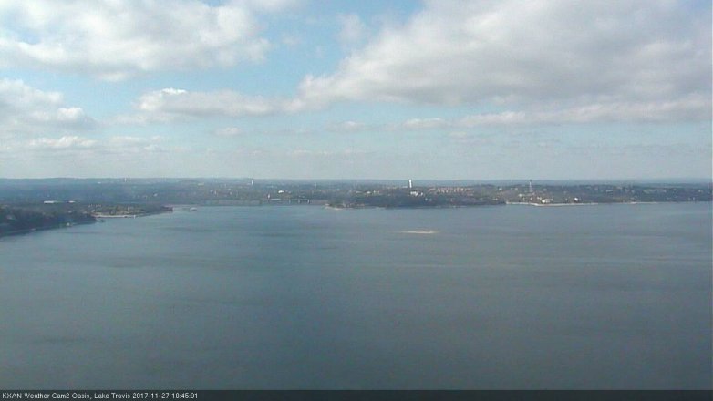 Lake Travis webcam, November 27, 2017 10:10 AM CT