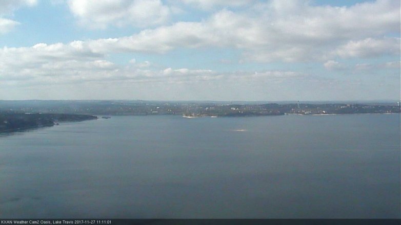 Lake Travis webcam, November 27, 2017 10:35 AM CT