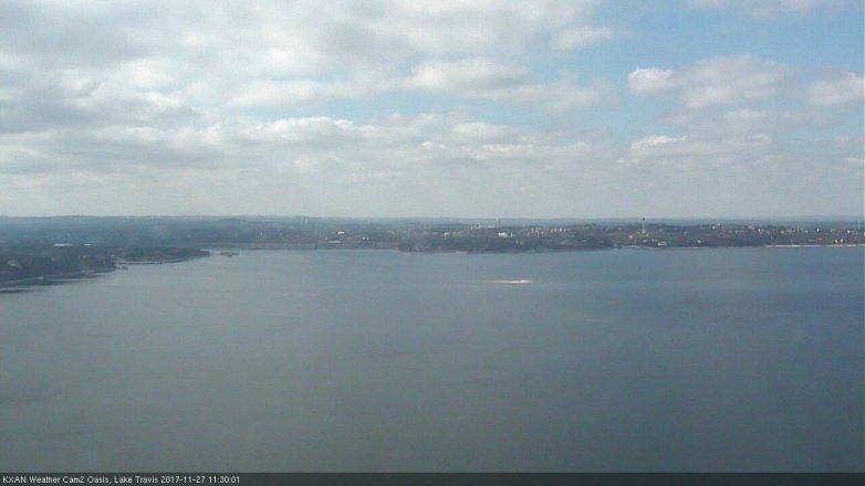 Lake Travis webcam, November 27, 2017 10:45 AM CT