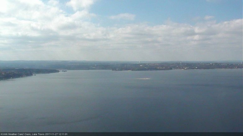 Lake Travis webcam, November 27, 2017 11:15 AM CT