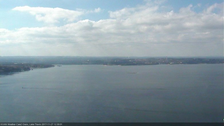 Lake Travis webcam, November 27, 2017 11:35 AM CT