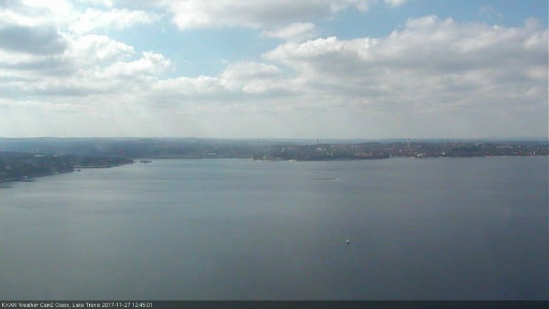 Lake Travis webcam, November 27, 2017 11:50 AM CT