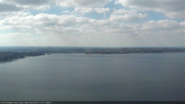 Lake Travis webcam, November 27, 2017 12:15 PM CT