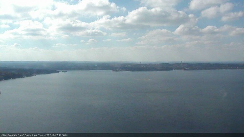 Lake Travis webcam, November 27, 2017 12:40 PM CT