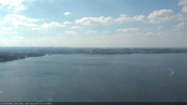 Lake Travis webcam, November 27, 2017 1:00 PM CT