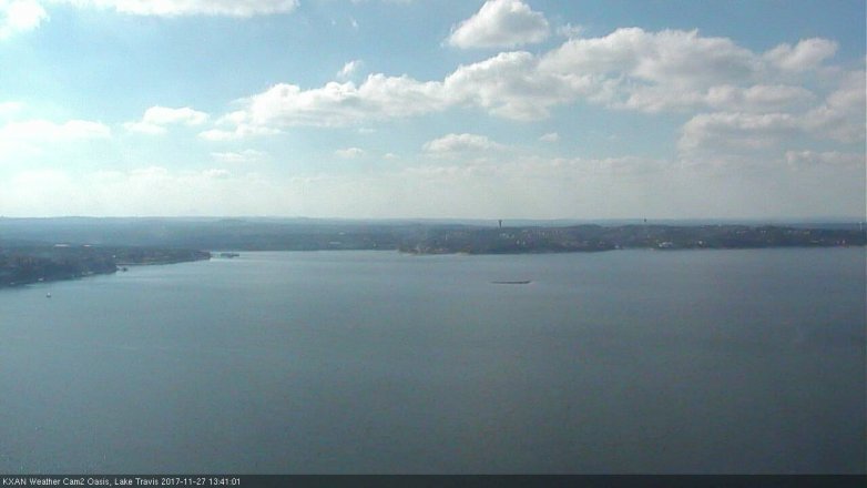 Lake Travis webcam, November 27, 2017 1:10 PM CT