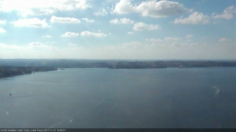 Lake Travis webcam, November 27, 2017 1:25 PM CT