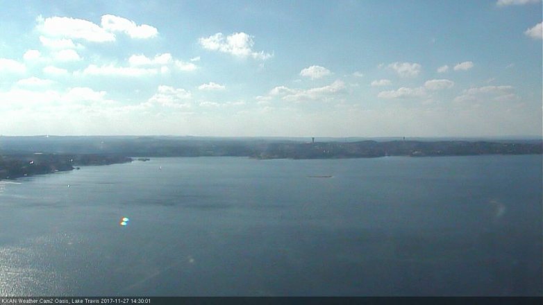 Lake Travis webcam, November 27, 2017 2:00 PM CT