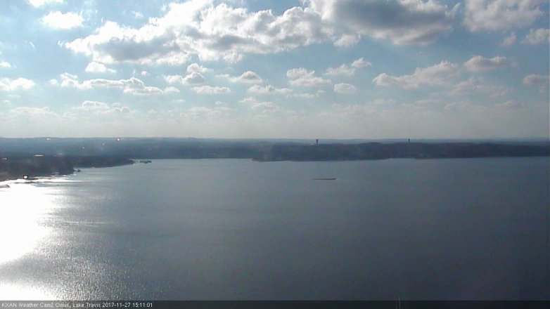 Lake Travis webcam, November 27, 2017 2:15 PM CT