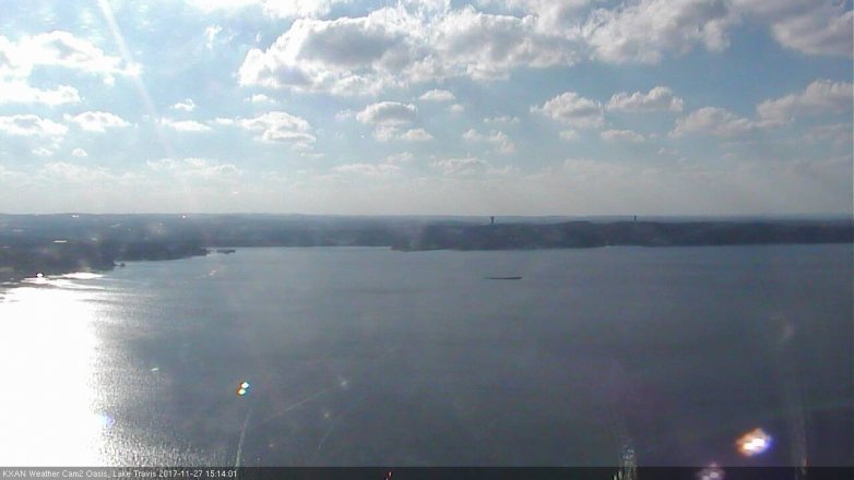 Lake Travis webcam, November 27, 2017 2:45 PM CT