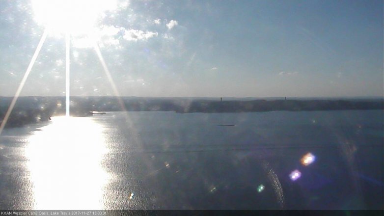 Lake Travis webcam, November 27, 2017 3:20 PM CT