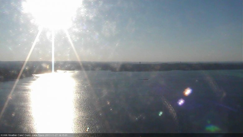 Lake Travis webcam, November 27, 2017 3:40 PM CT