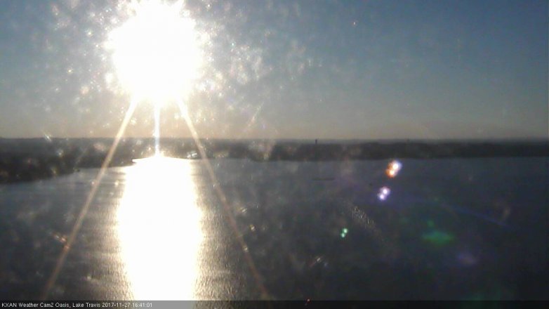 Lake Travis webcam, November 27, 2017 3:45 PM CT