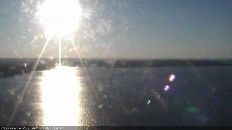 Lake Travis webcam, November 27, 2017 3:55 PM CT