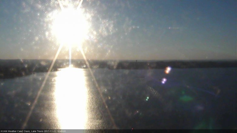 Lake Travis webcam, November 27, 2017 4:05 PM CT