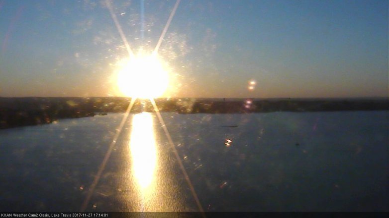 Lake Travis webcam, November 27, 2017 4:20 PM CT