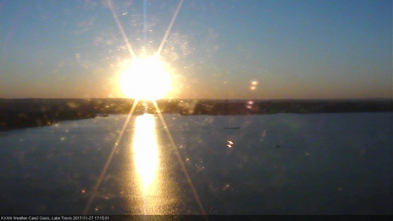Lake Travis webcam, November 27, 2017 4:30 PM CT