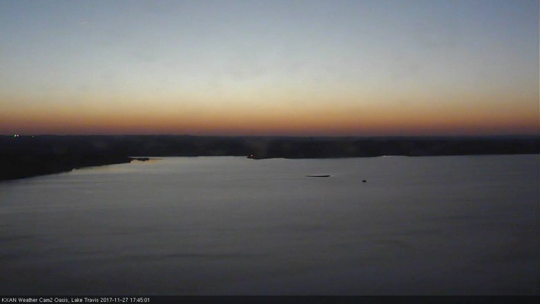 Lake Travis webcam, November 27, 2017 5:00 PM CT