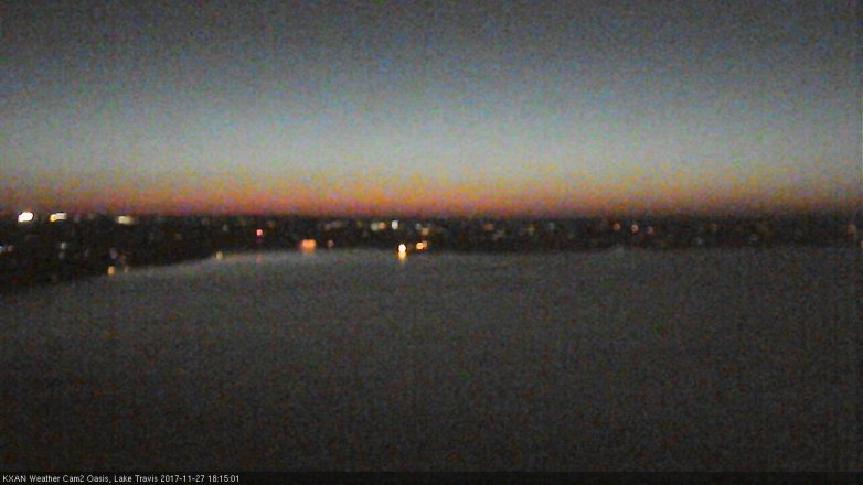 Lake Travis webcam, November 27, 2017 5:25 PM CT