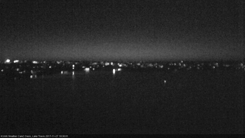 Lake Travis webcam, November 27, 2017 5:45 PM CT