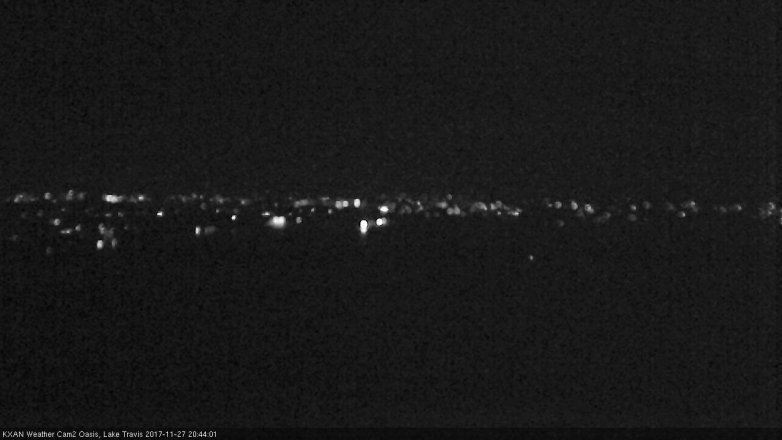 Lake Travis webcam, November 27, 2017 8:10 PM CT