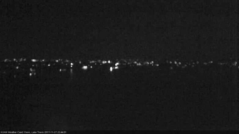 Lake Travis webcam, November 27, 2017 10:15 PM CT