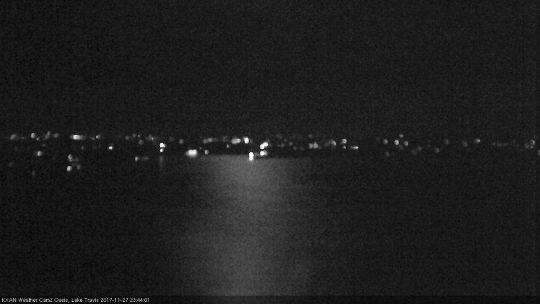 Lake Travis webcam, November 27, 2017 11:15 PM CT